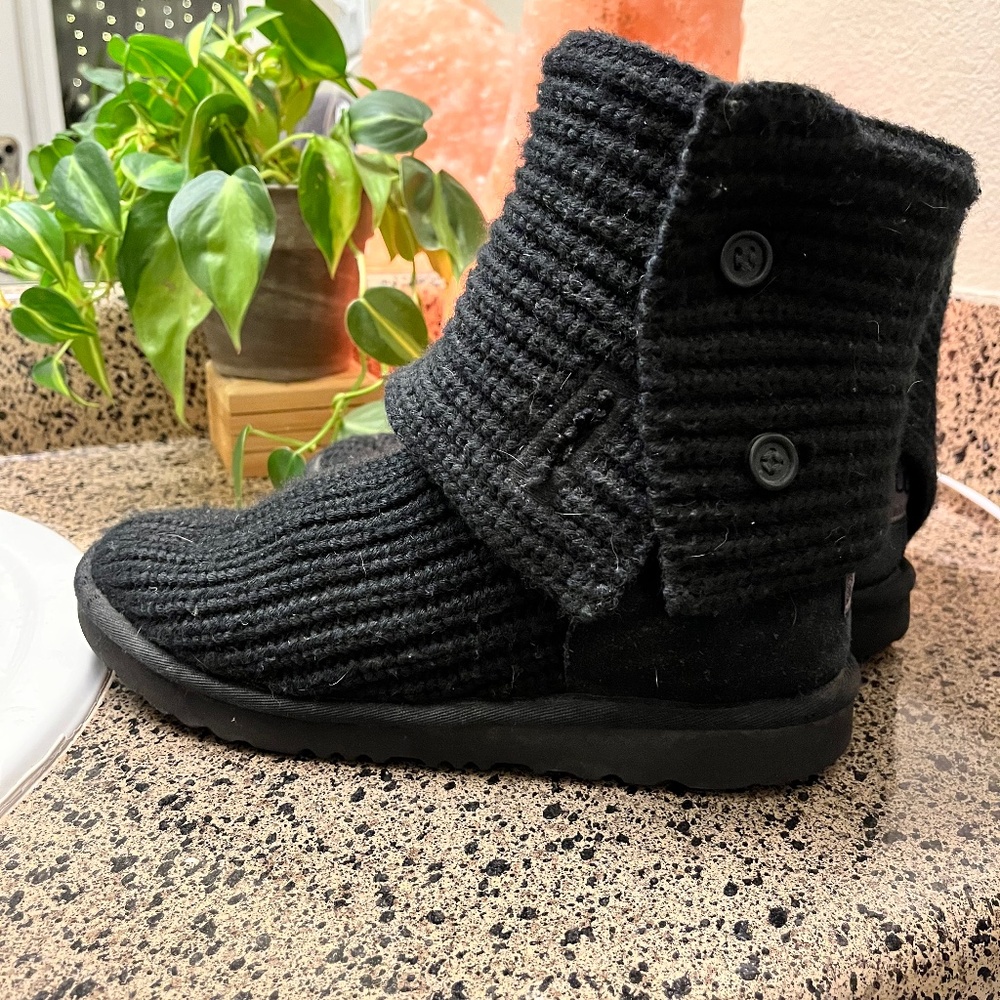 UGG Classic Cardy Button Detailed Knit Boots